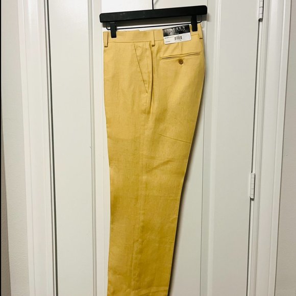 Lauren Ralph Lauren Other - NWT Lauren Ralph Lauren Linen Trouser Pants - Yellow - 33 x 30